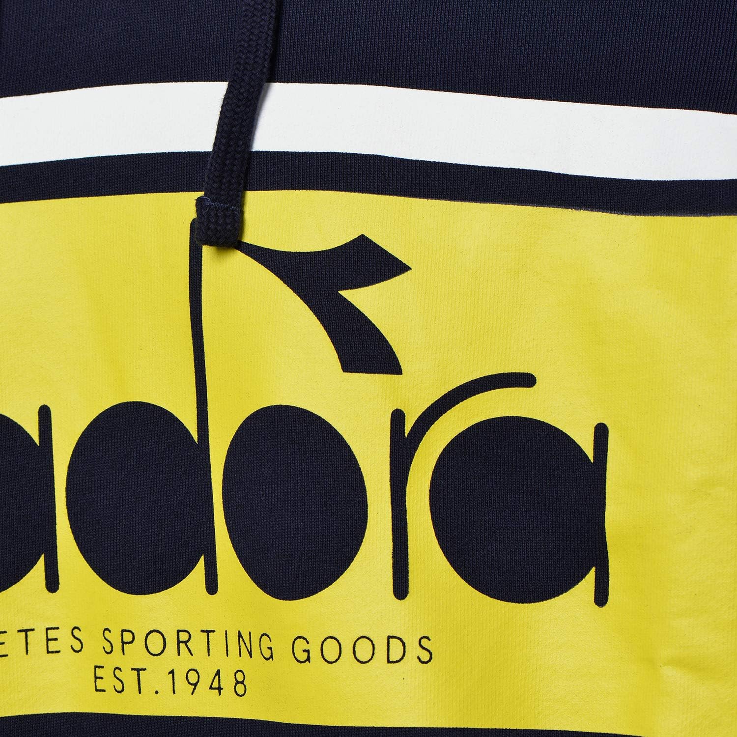 Diadora Unisex Sweatshirt Crew Spectra Blue Sweatshirt Lifestyle Fashion Long Sleeve Hoodie