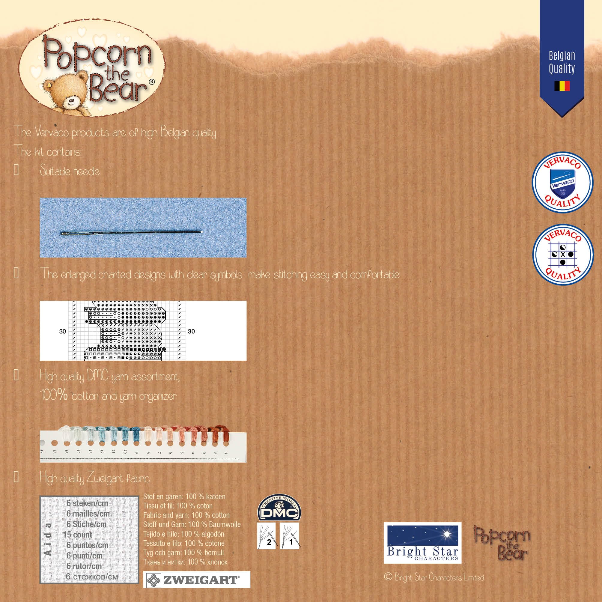 Vervaco De Point De Croix Compté Marque-Page DIY FLEUR DE