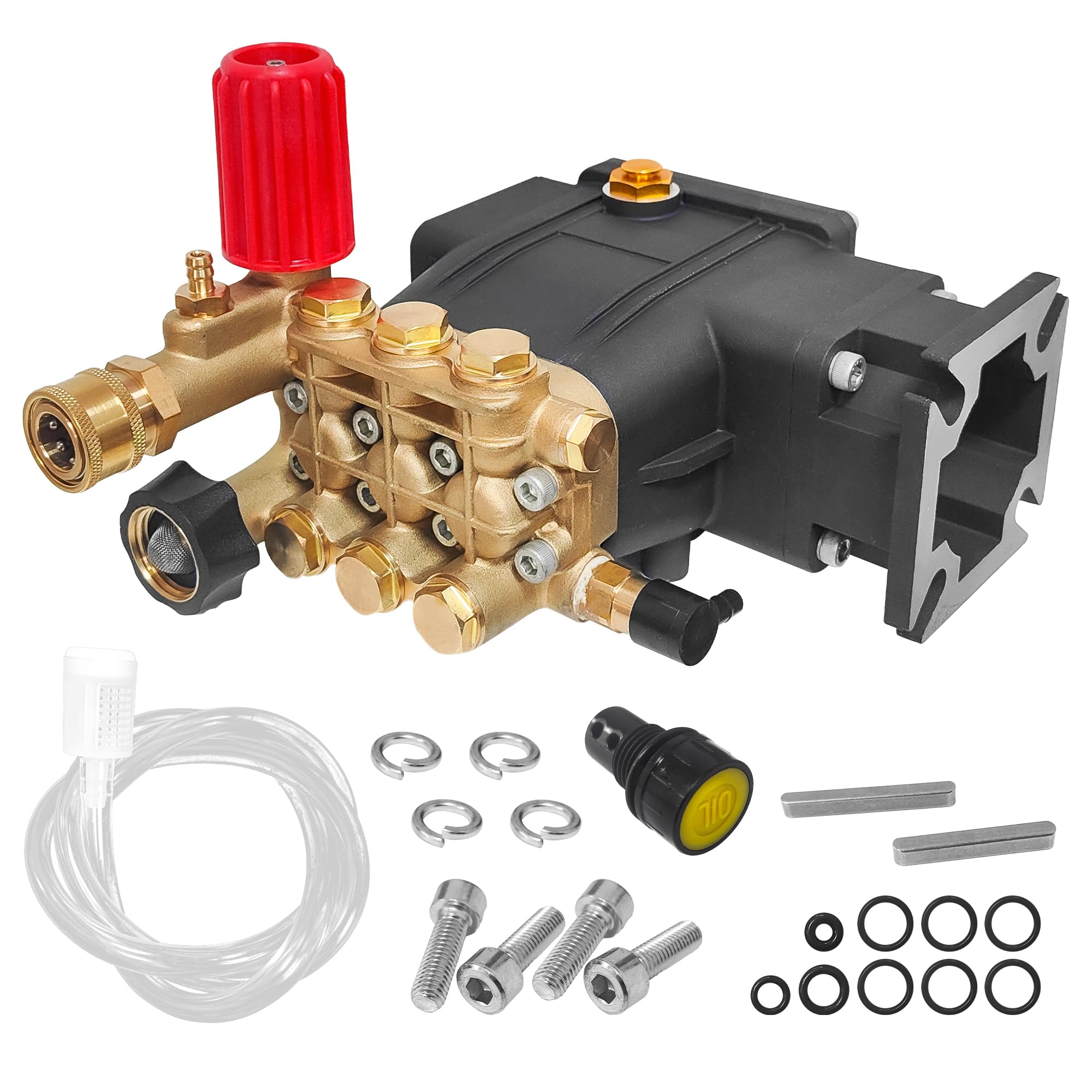 3400 PSI Pressure Washer Pump 3/4"Shaft Horizontal Triplex Pump Replacement