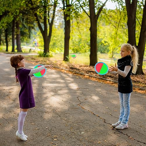 Miniatura 6 de Ayeboovi Juego de pelota para lanzar y atrapar, juguetes de playa, juegos al aire libre para niños, juguetes al aire libre, playa, patio, piscina,