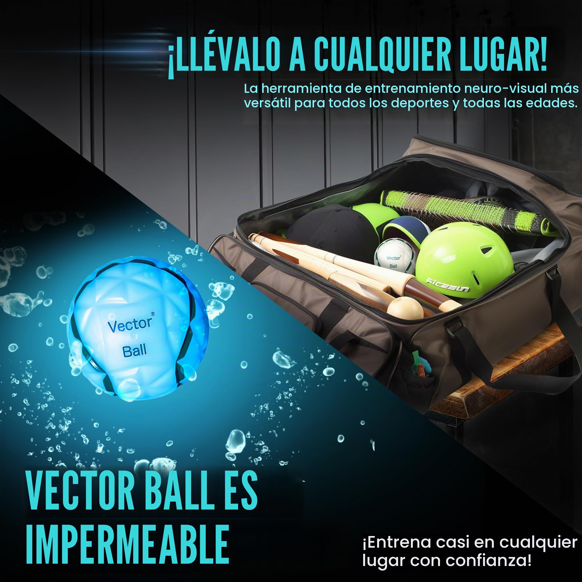 Vector S Herramienta de entrenamiento cognitivo/neurovisual - Mejora la velocidad de reacción, agilidad, coordinación y enfoque para deportes, ejercicio y diversión para todas las edades