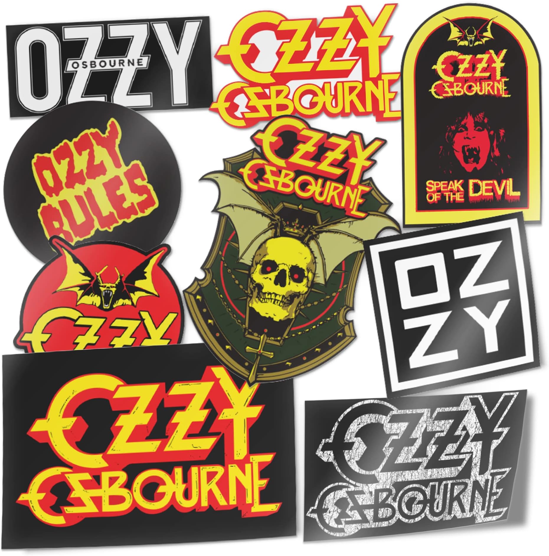 Ozzy Osbourne Sticker Vinyl Decal Laptop Water Bottle Car Scrapbook Sheet (Type 2 V1)