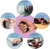 Vista 7 de ONO Roller - Juguete antiestrés de mano para adultos Ayuda a aliviar el estrés, la ansiedad, la tensión Promueve la concentración, la claridad