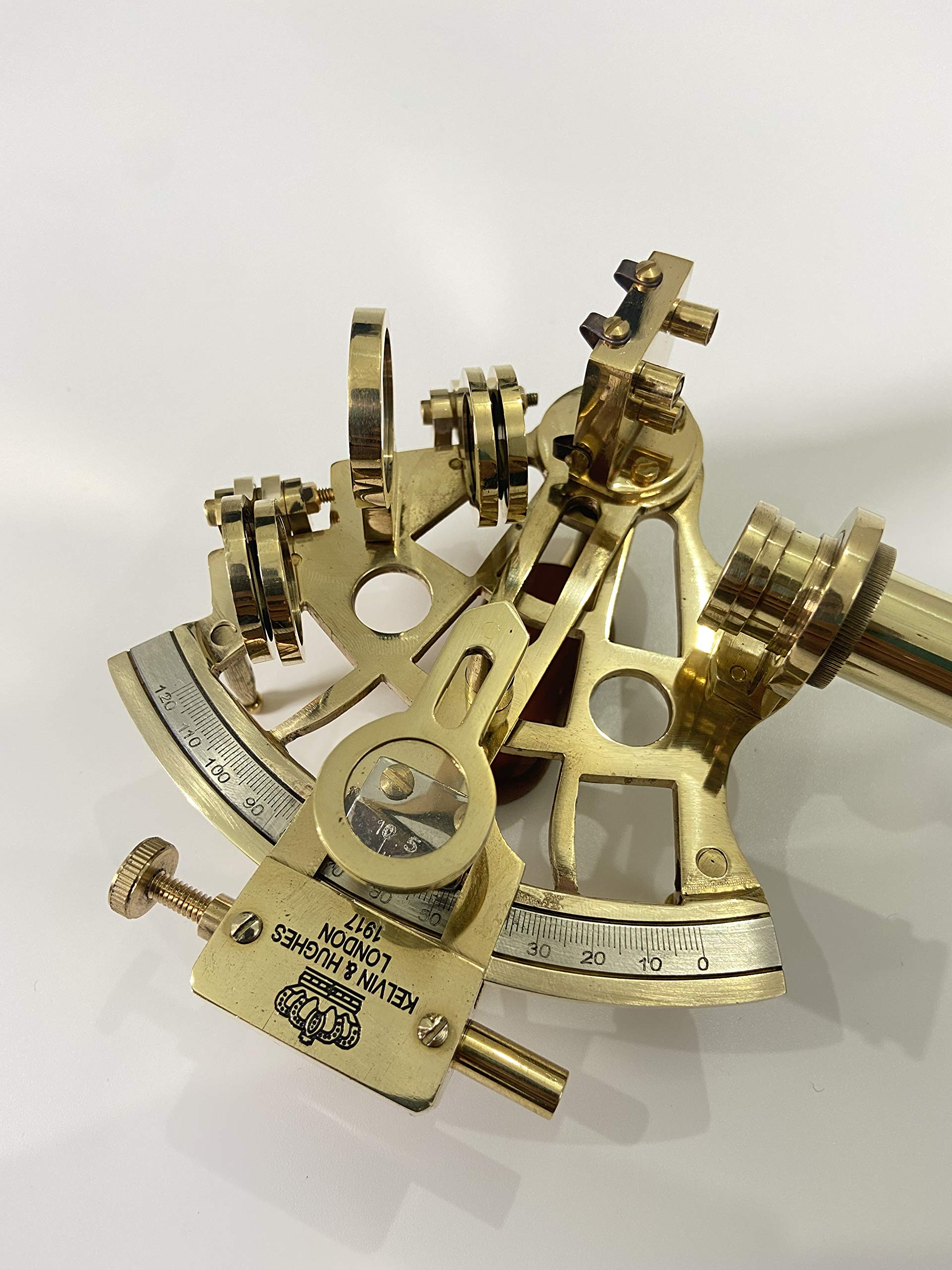 MALLA INCORPORATION ; A TRULY HANDCRAFTED FOR YOU Sextant de navigation nautique en laiton brillant avec finition polie