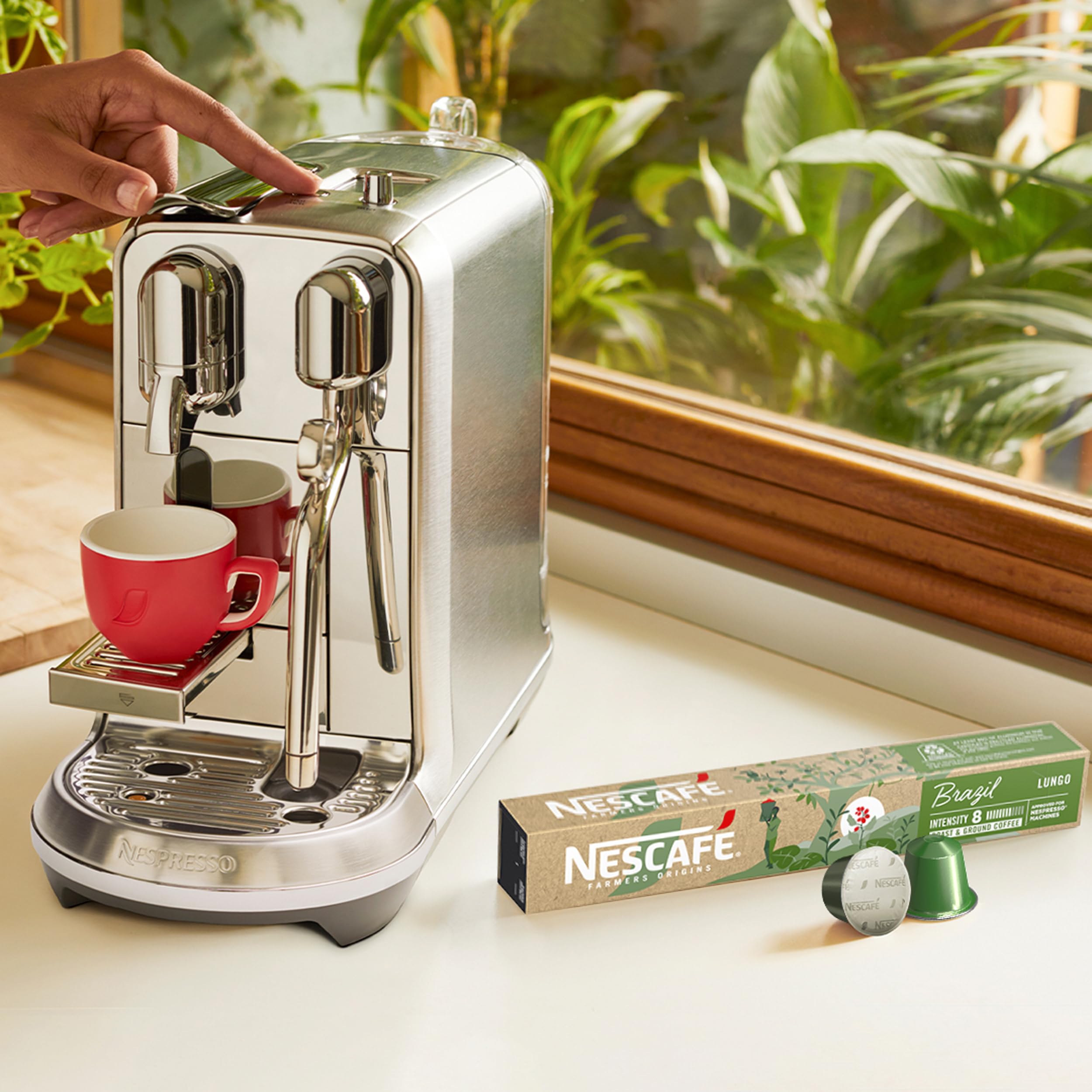 NESCAFÉ Farmers Origins Brazil Lungo Cápsulas de Café 6 x 10 Unidades - Aprobado para Máquinas Nespresso