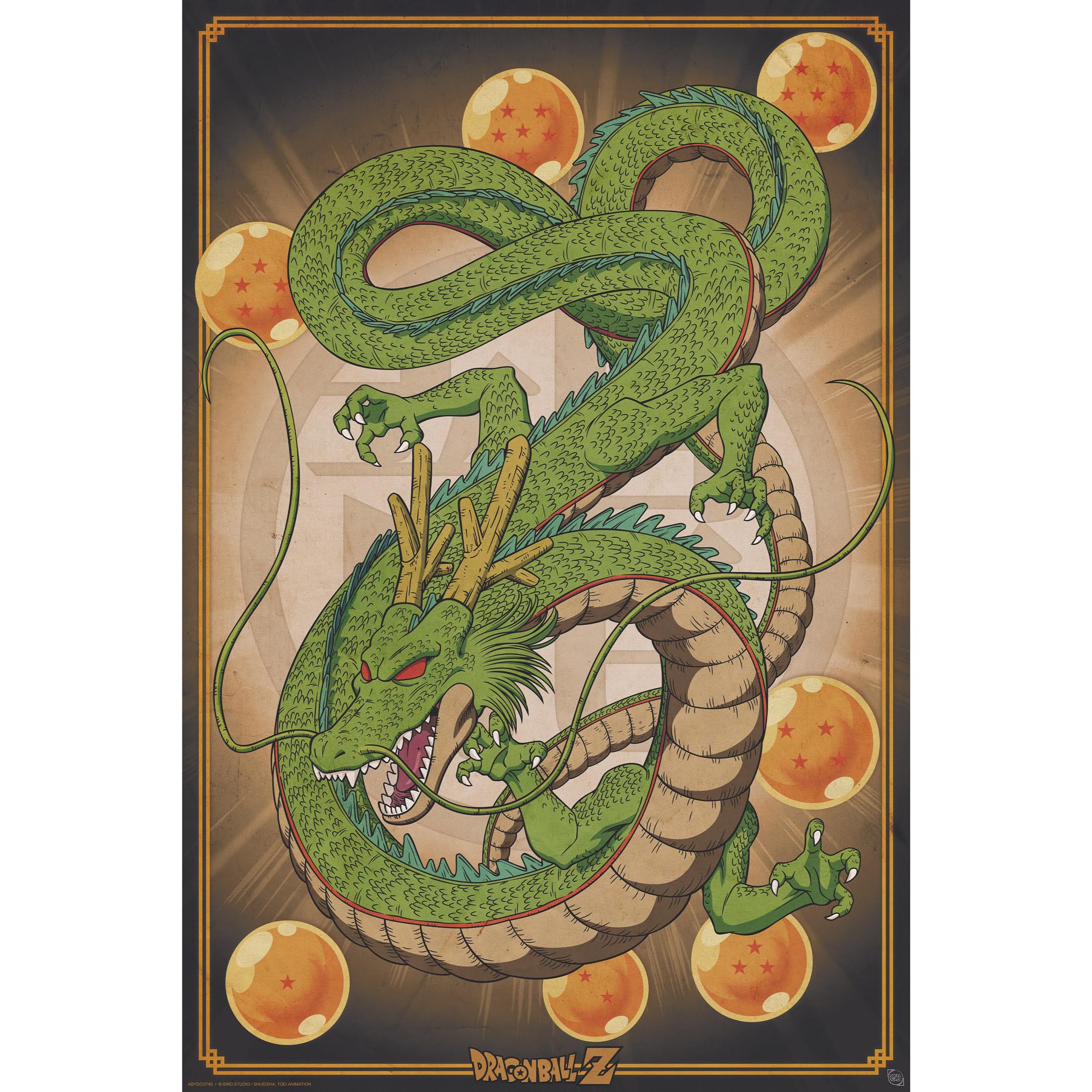 ABYSTYLE DRAGON BALL - Shenron Rolled Movie Poster (36 x 24 inches)