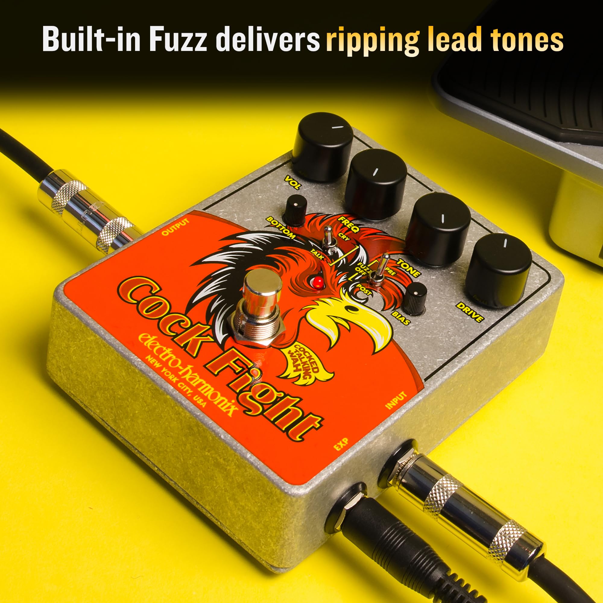 Electro-Harmonix Cock Fight Cocked Talking Wah Pedal