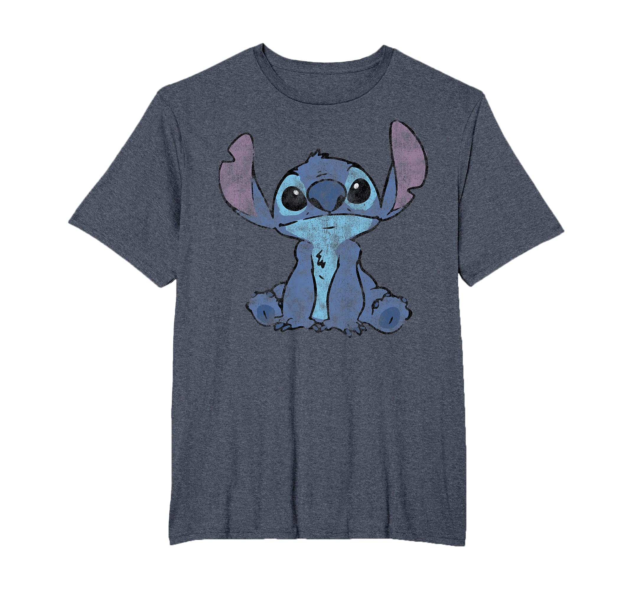 Disney Lilo &amp; Stitch Distressed Stitch Portrait T-Shirt