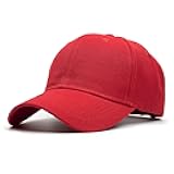 Utmost Structured Baseball Cap with Adjustable Closure - Performance Hat for Outdoor Activities and Custom Embroidery (1pc Red)
