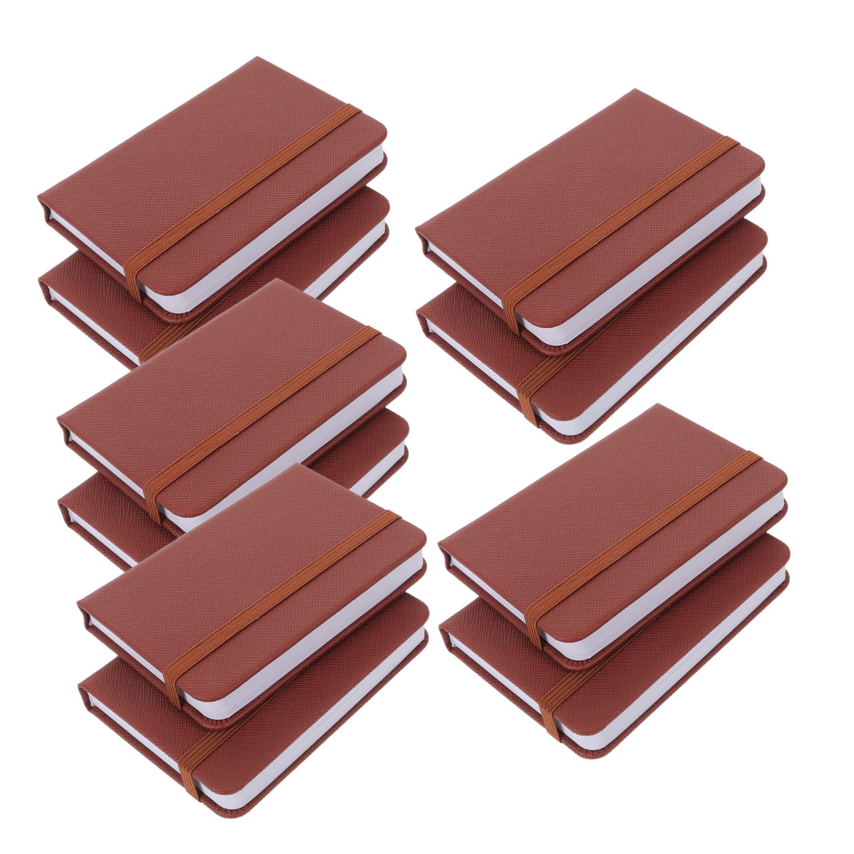 10 Pièces Carnet de Poche Simili Rigide Mini Carnet Portable pour Planification Mensuelle Agenda Compact pour Prise de Notes Rapide