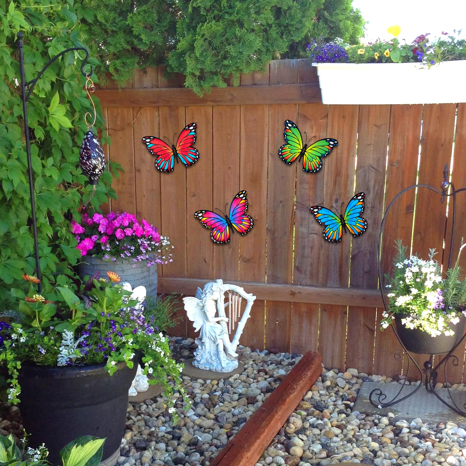 BUTTERFLY - acada92264② Amazon.com: Oraytteo Metal Butterfly Wall Decor, 4pcs