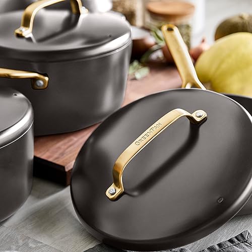 Miniatura 2 de GreenPan GP5 - Juego de utensilios de cocina antiadherentes de cerámica anodizada dura, 14 piezas, resistente a los arañazos de gran calibre,