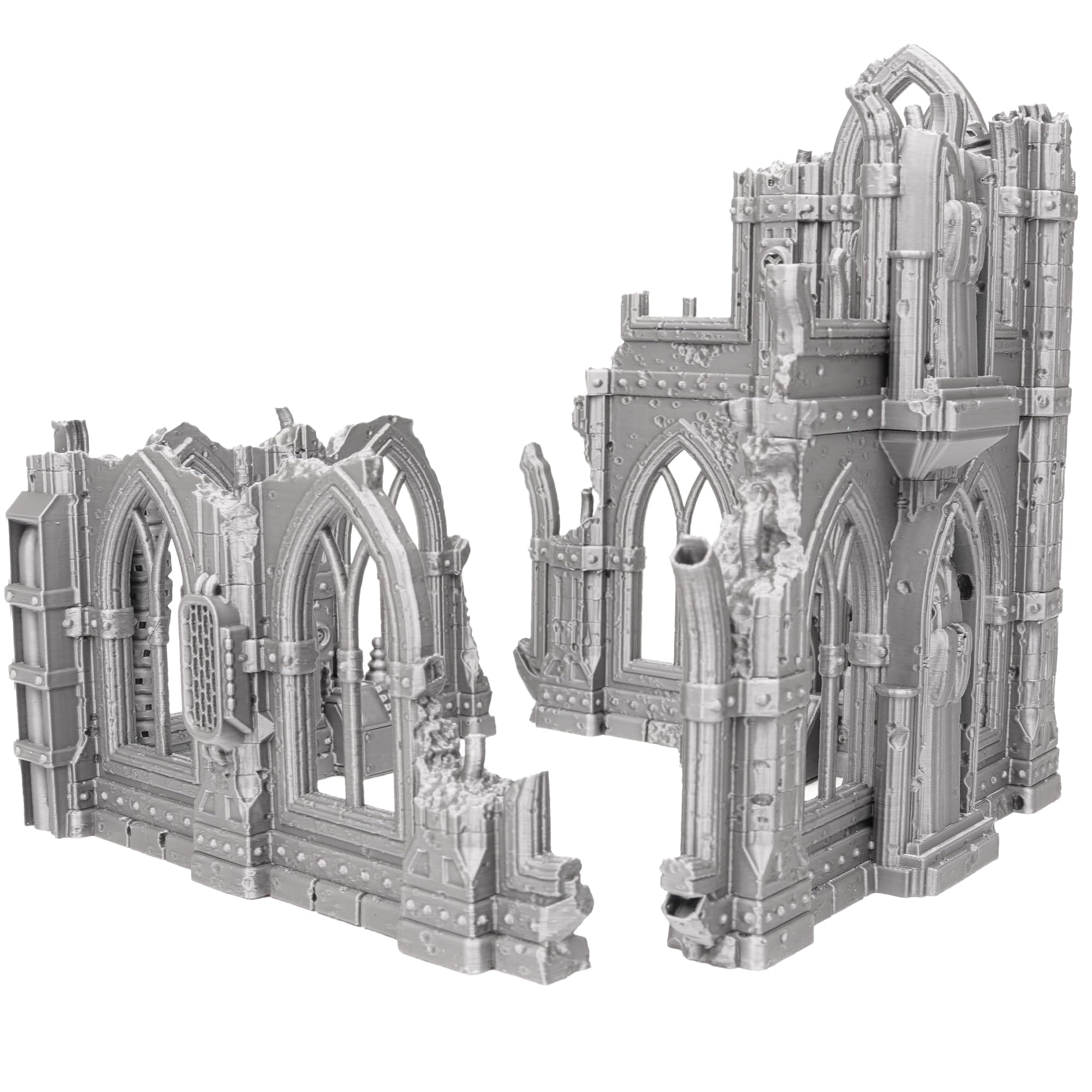 Tabletop Terrain Sci-Fi Ruin Set 2 - Modular Sci-Fi Terrain for Tabletop Wargaming Competitive Ruins 28mm 32mm