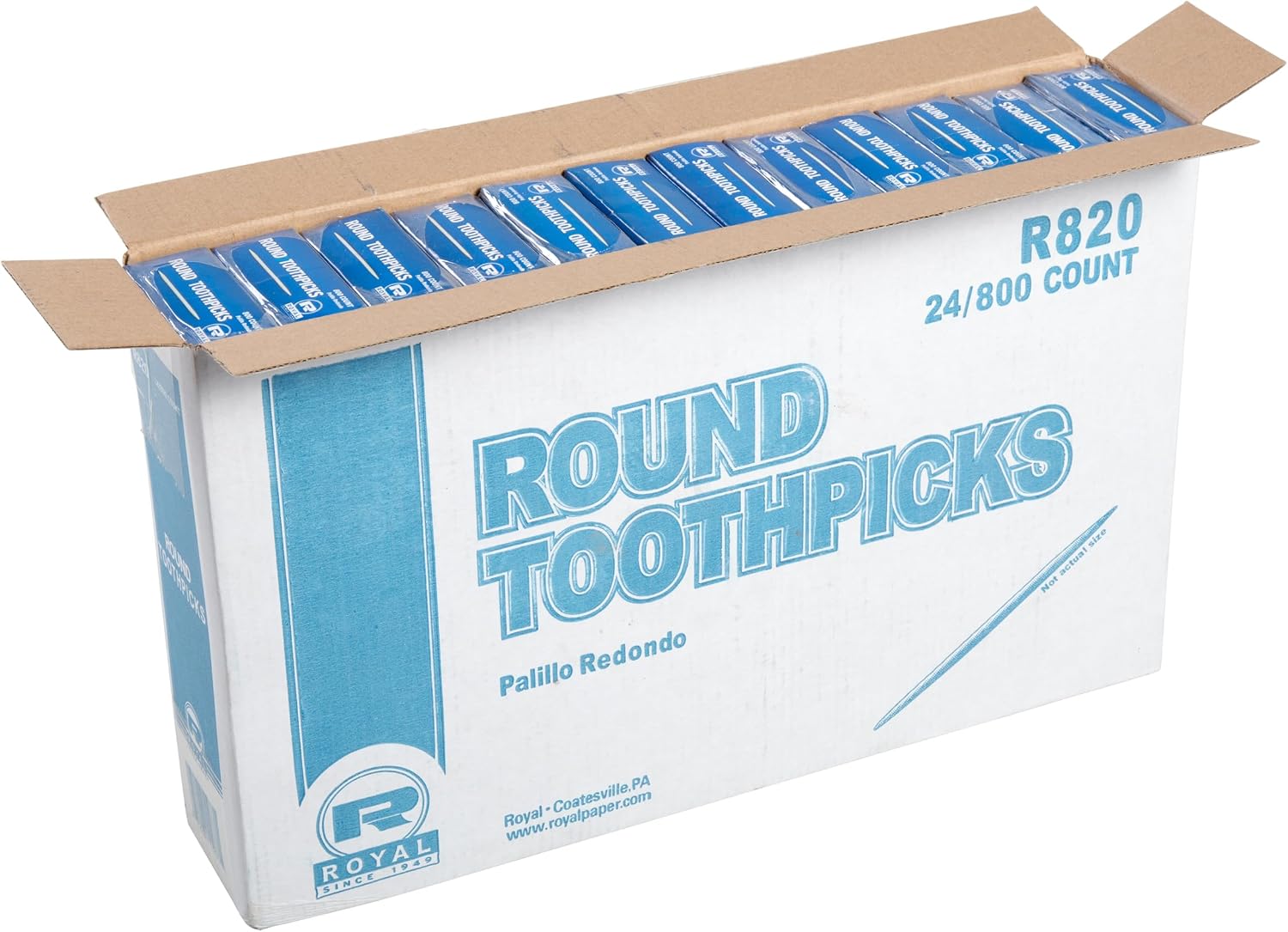 Royal Round Toothpicks, Case of 96,000