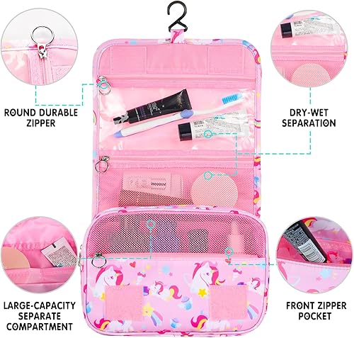 Miniatura 5 de Neceser colgante para niños para niñas y niños, Unicorniorosa, Organizador