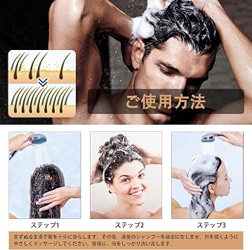 Root activating shampoo, 100ml/3.38 fl.oz smooth and effective repair shampoo, with a thick head of hair, natural for men and women