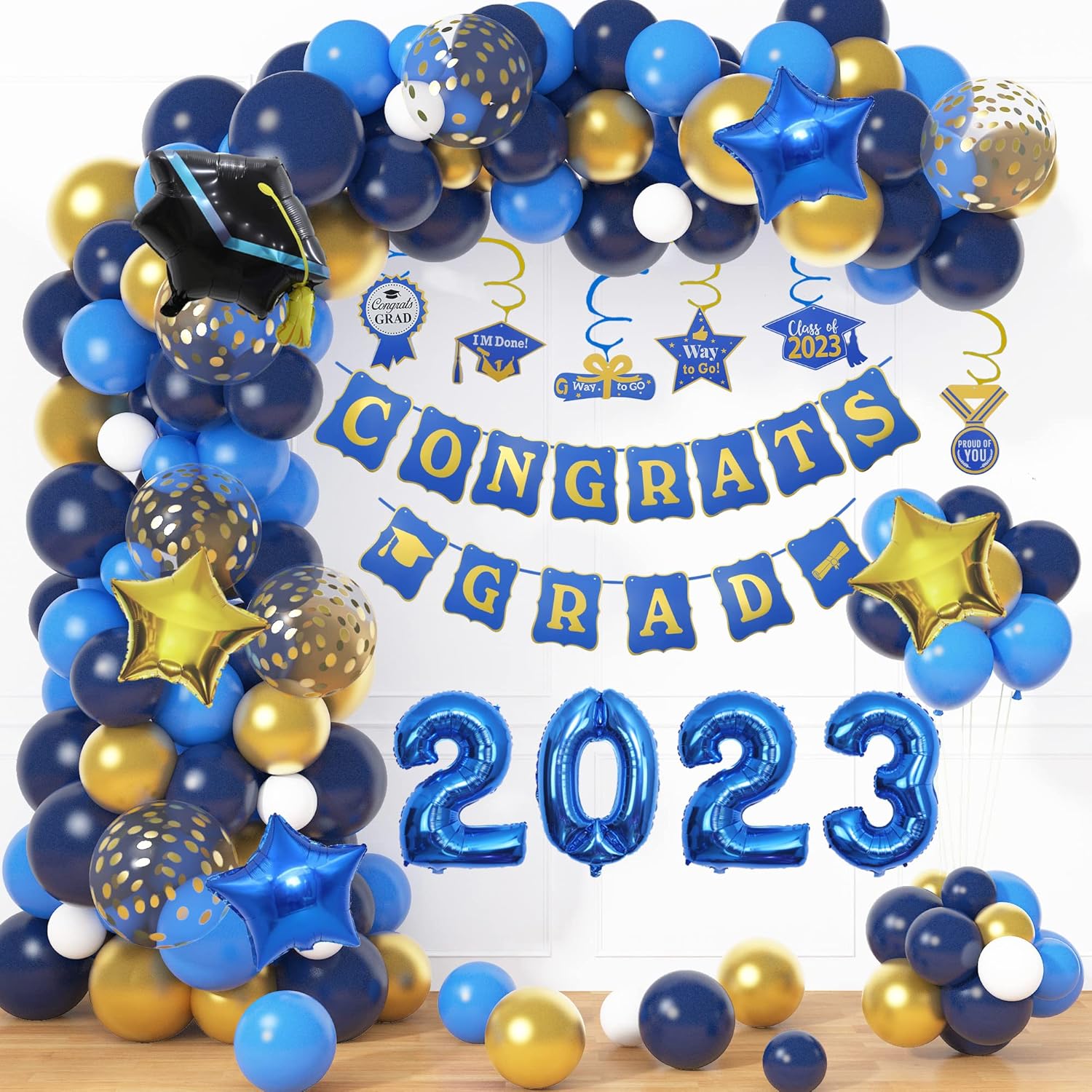 Graduation Decorations Class of 2023, 110Pcs Graduation