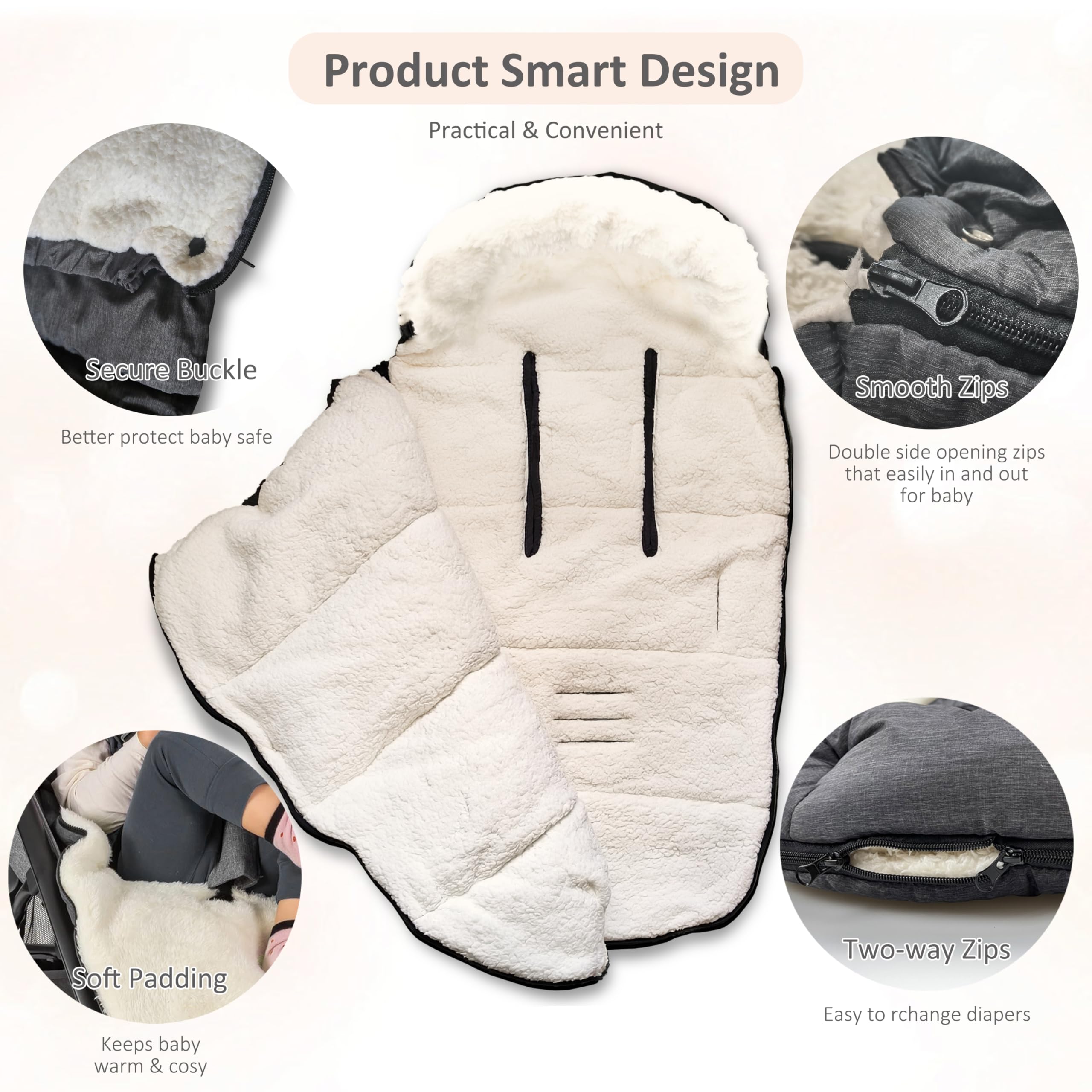 Chanceliere Bebe Poussette Universelle, Chancelière Bébé Poussette