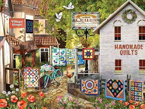 Miniatura 3 de SUNSOUT INC - Village Shops - Rompecabezas de 1000 piezas por artista Tom Wood - Tamaño acabado 20" x 27" - MPN # 28559