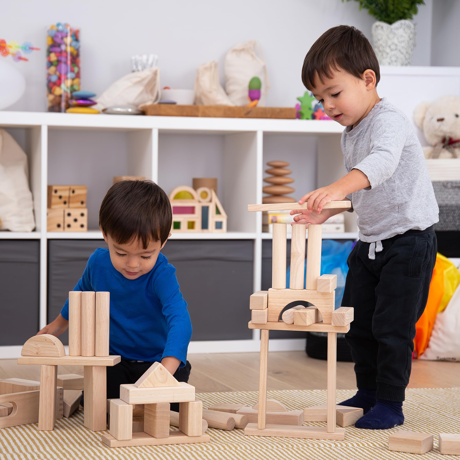 TickiT 73438 Jumbo Wooden Block Set, Holzfarbe