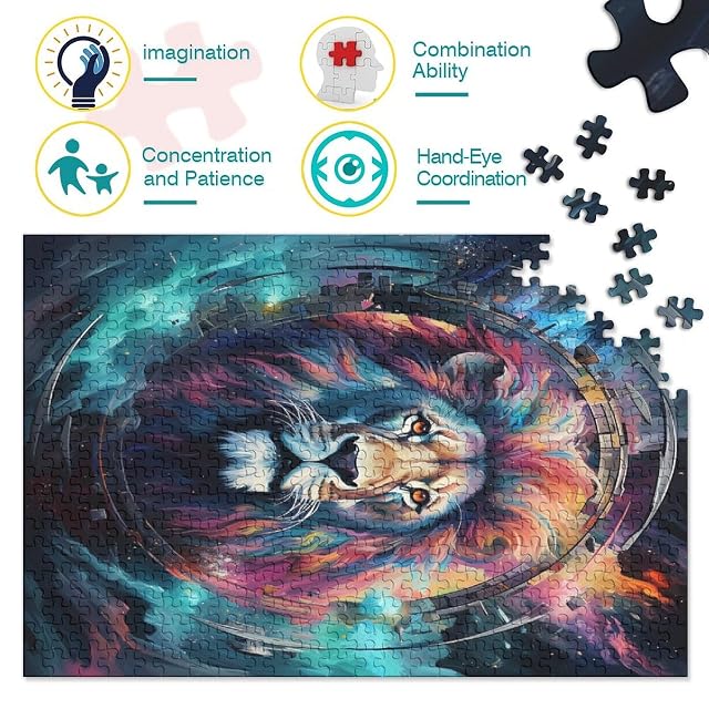 Foto 4 de 7 de León Puzzle Adulto 1000 Piezas Sostenible Juguetes De Desafío De Juego EduGatosivo para Adultos Un Gran…