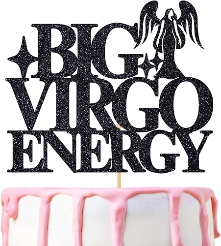 Miniatura 1 de Big Virgo Energy - Decoración para tartas, feliz cumpleaños Virgo en agostoseptiembre, temporada de Virgo, 12 suministros de decoración de fiesta de
