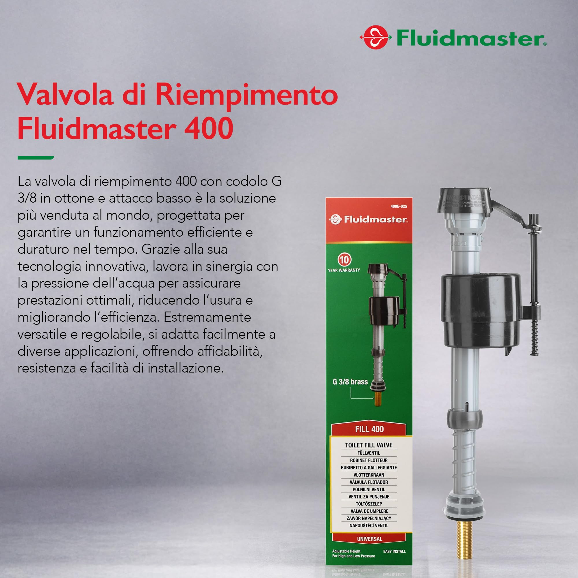 Fluidmaster 400EL – Galleggiante inferiore, colore: neutro