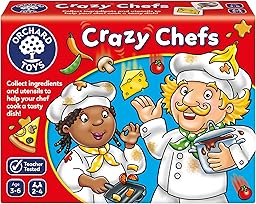 Orchard Toys Crazy Chefs Game, Educational Matching and Memory Game for Children Age 3-6, Perfect for Kids, Family Game, Gift