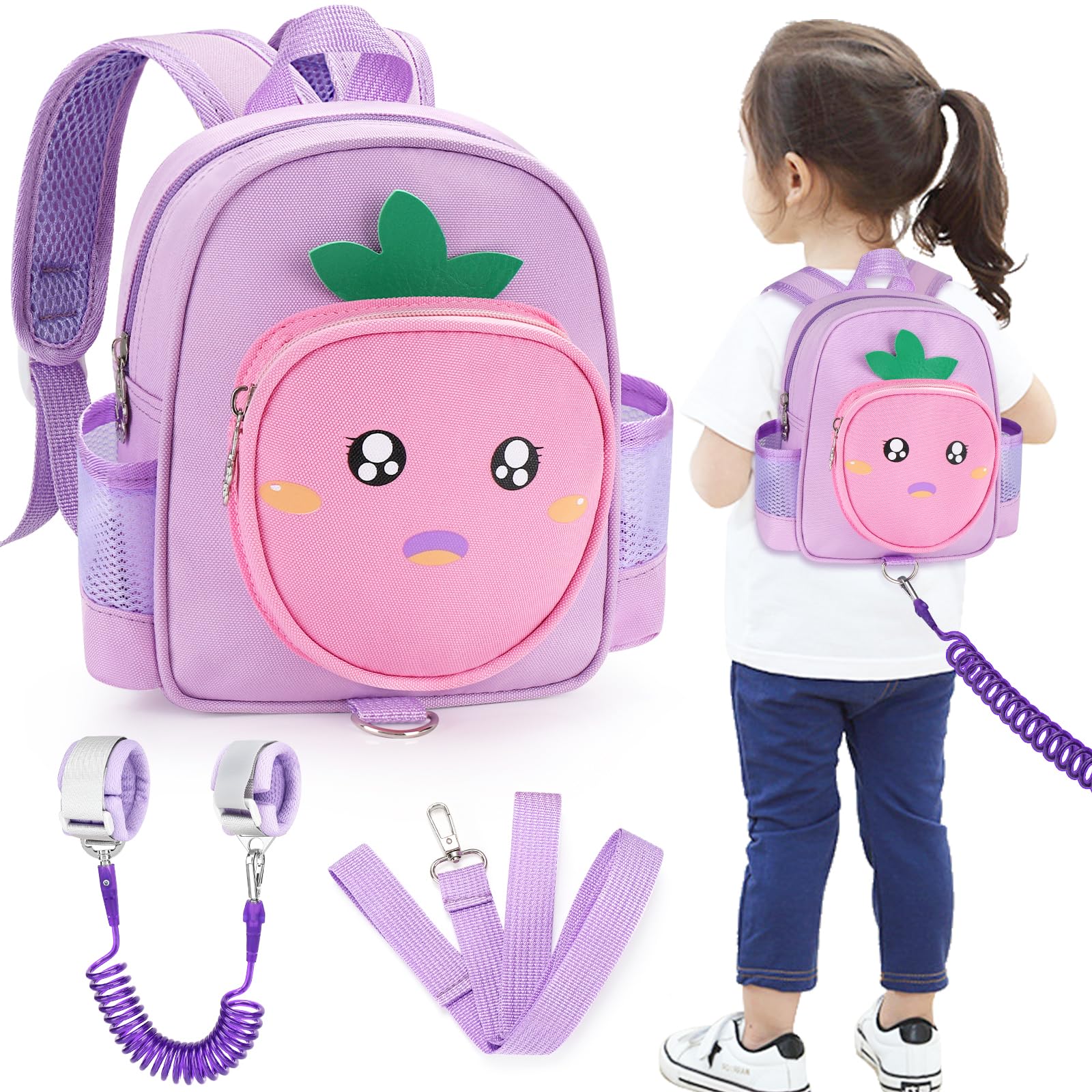 3d cat backpack for kids Gray Toddler 3D Cat Face Backpack