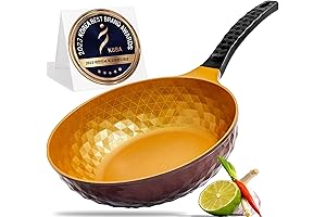 Diamond X Premium Extreme Non Stick 11" Titanium-Coated Frying Wok Pan