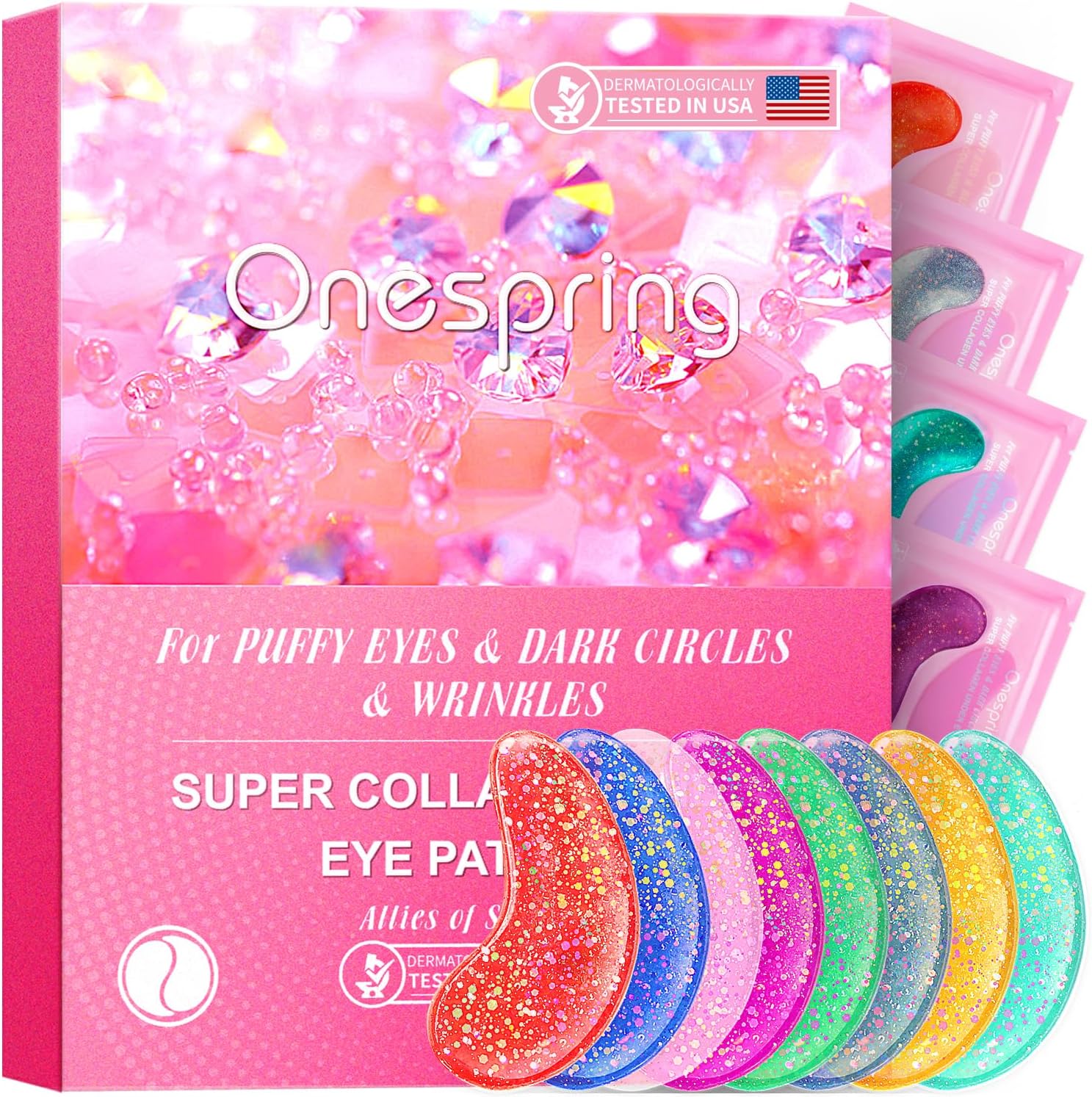Under Eye Mask – Christmas Gifts for Women, Christmas Gifts for Mom – Skin Care Reduce Dark Circles, Puffy Eyes, Undereye Bags, Wrinkles – Gel Under Eye Patches (24 Pairs)