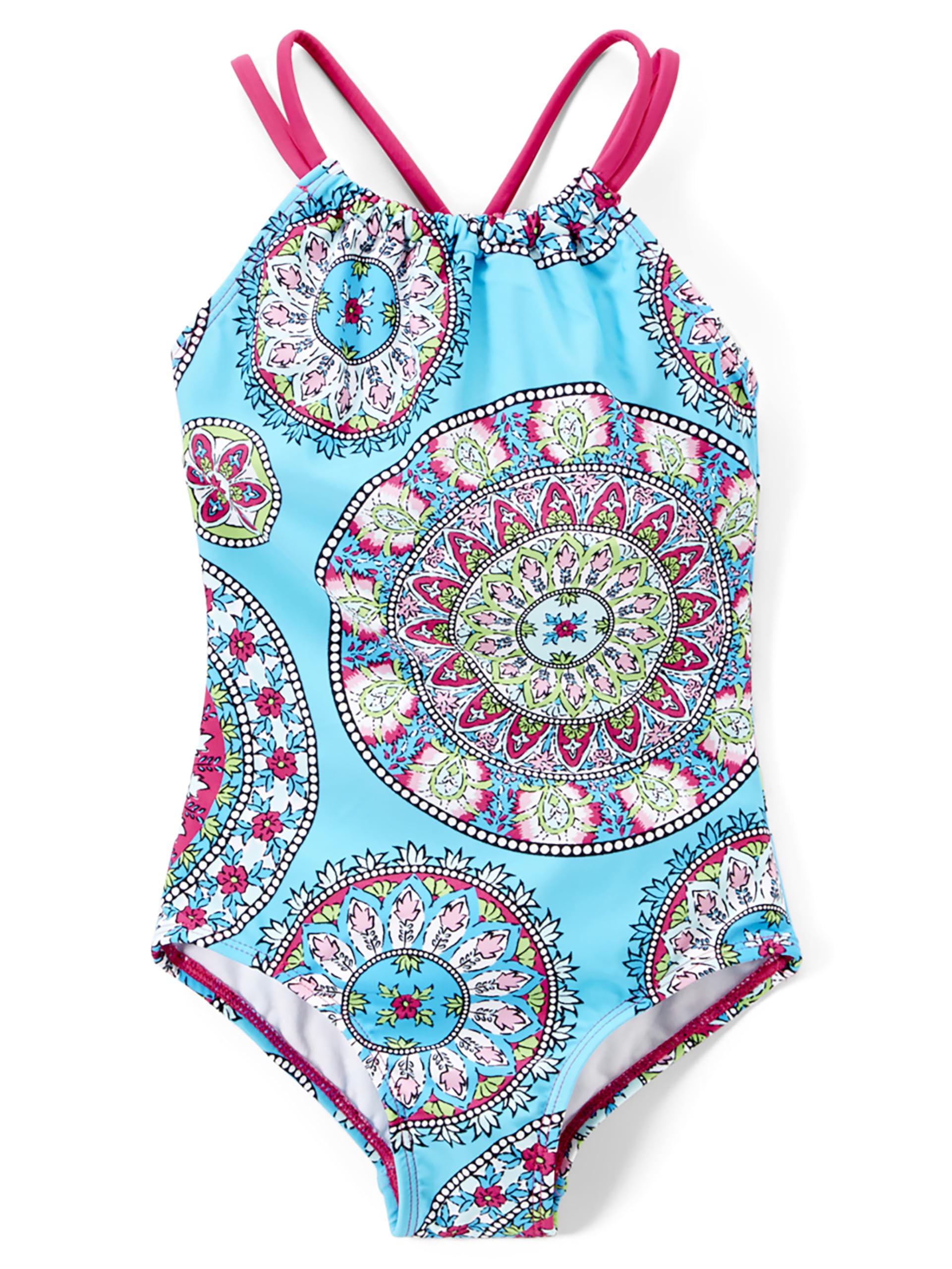 Kanu Surf Girls Jasmine Beach Sport Halter One Piece Swimsuit