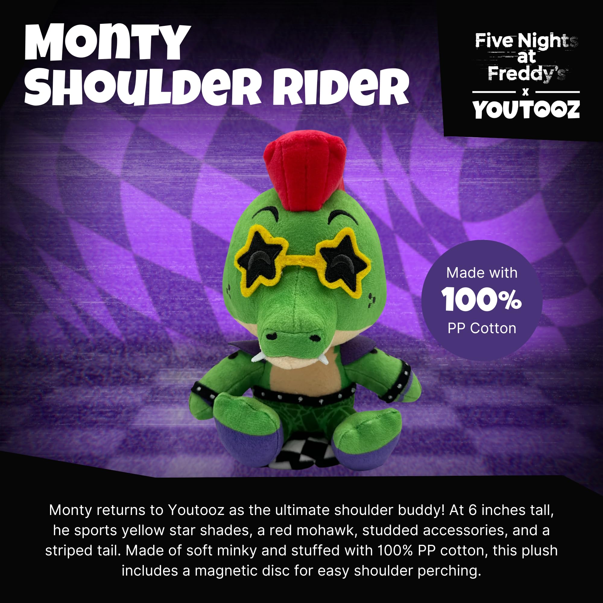 Tailored Teddy Monty ぬいぐるみ Five Nights at Freddy's: Security Breach - Montgomery Gator