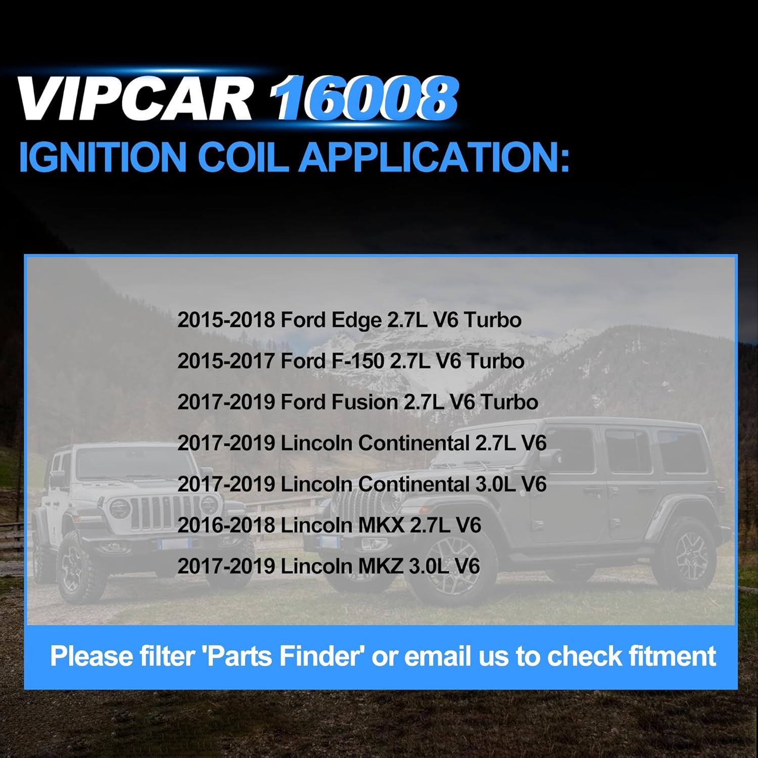 6Pcs Ignition Coil Pack Compatible with Ford 2.7L V6 Turbo 2015-2017 F150, 2017-19 Fusion, 2015-18 Edge, for Lincoln 2017-2020 Continental 2.7/3.0, MKX, MKZ, #FT4Z12029A DG555 UF773