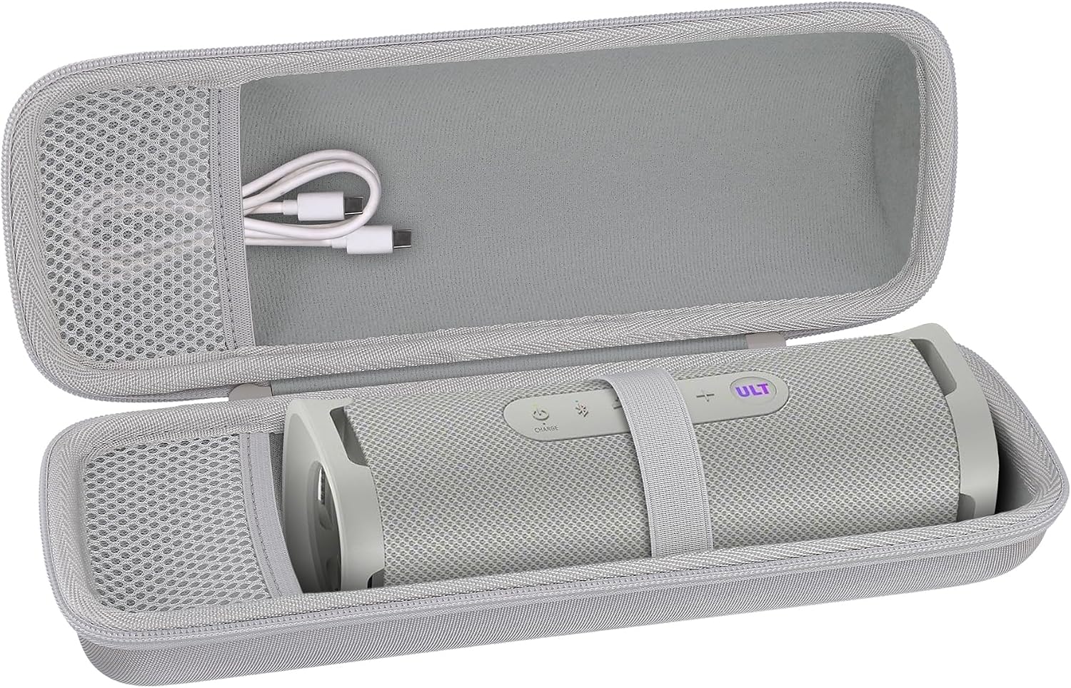 co2CREA Hard Case for Sony ULT Field 1 Bluetooth Compact Speaker, White image 2