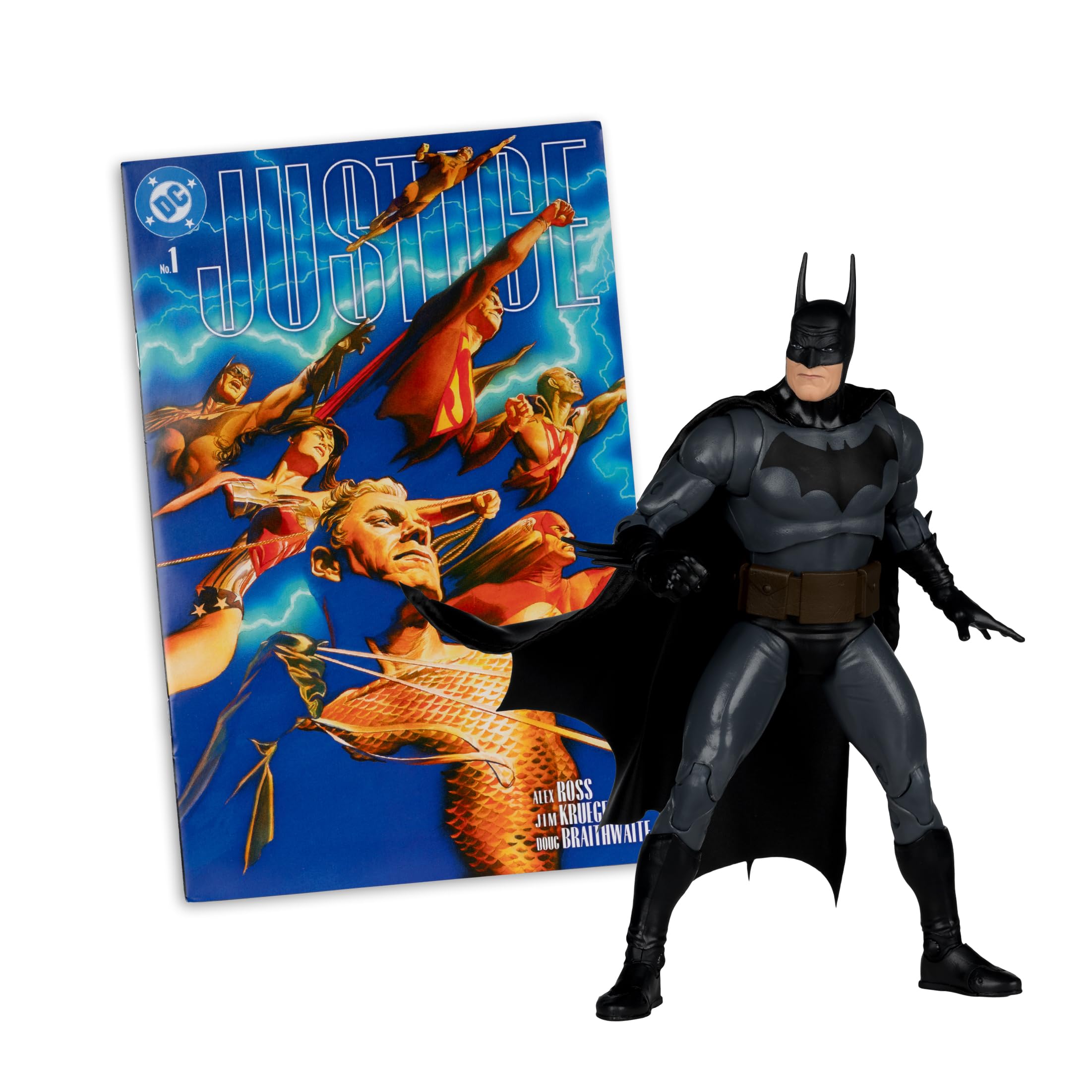 McFarlane Toys DC Direct Batman (Justice #1) 7in Action Figure with Comic