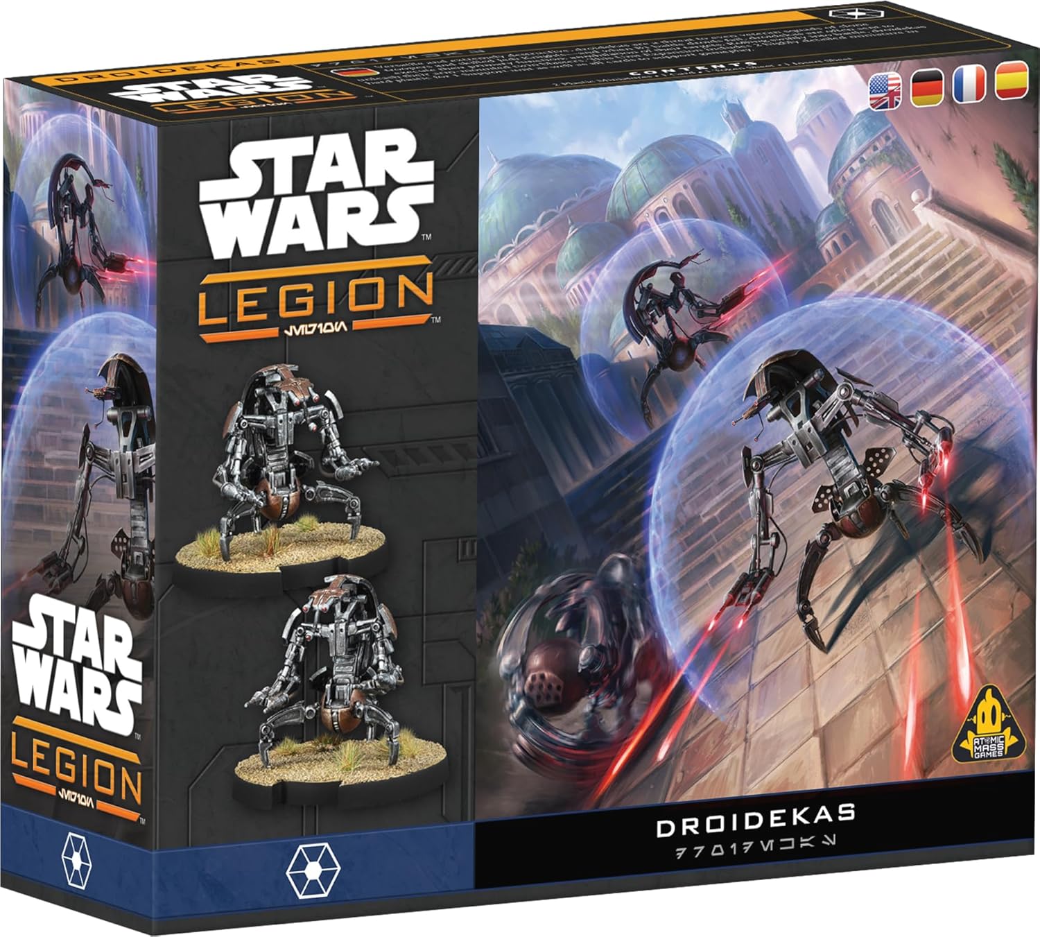 Asmodee Star Wars: Legion Droidekas Unit Expansion - Tabletop Miniatures Game, Strategy Game for Kids and Adults, Ages 14+, 2 Players, 90 Min Playtime