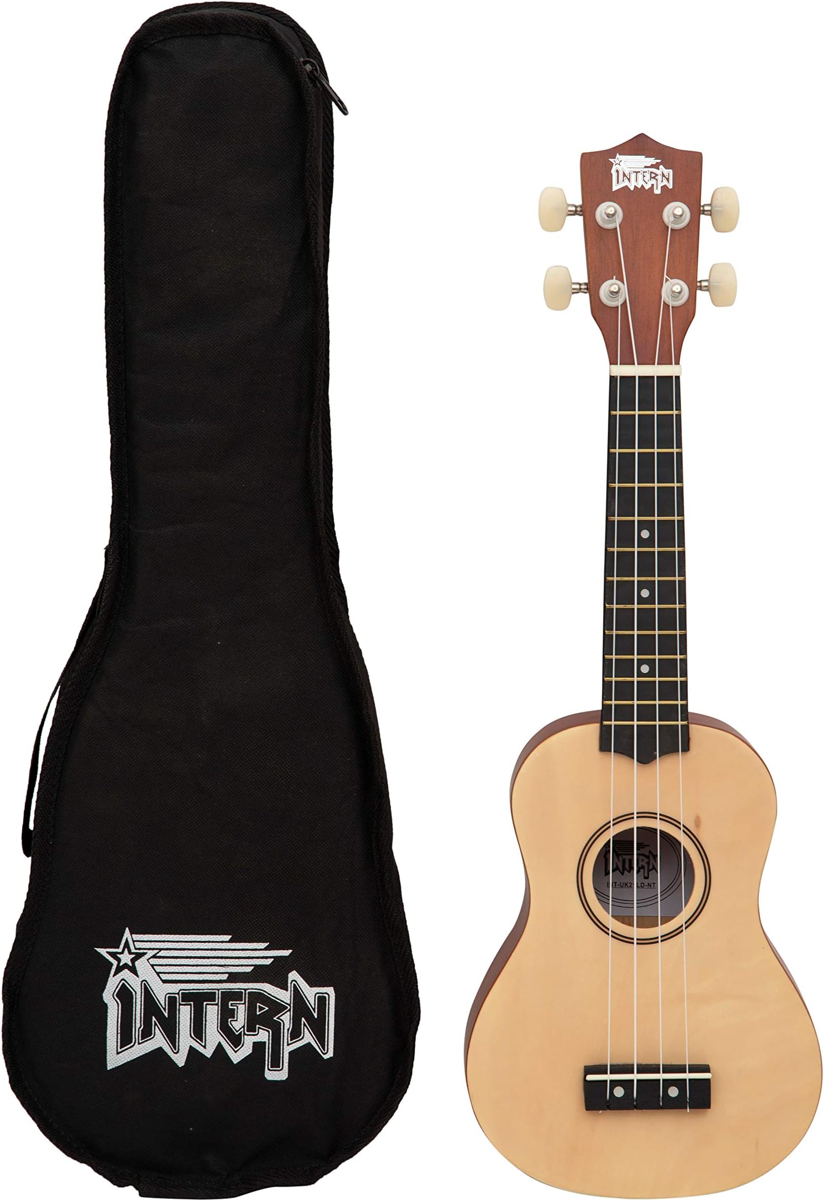 Artic Soprano Ukulele 21 Inch – Wood Body Beginner Ukulele with Bag | Soft Nylon Strings | Easy-Play Fingerboard | Ideal for Kids & Adults (Natural)