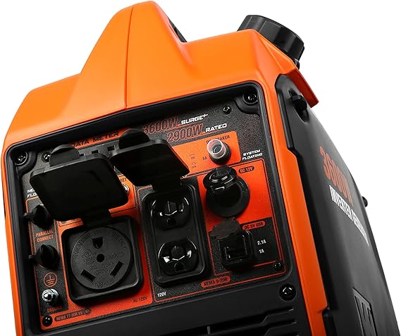 WEN 3600-Watt Portable Inverter Generator, RV-Ready, Quiet and Lightweight with Fuel Shut Off (56360i)