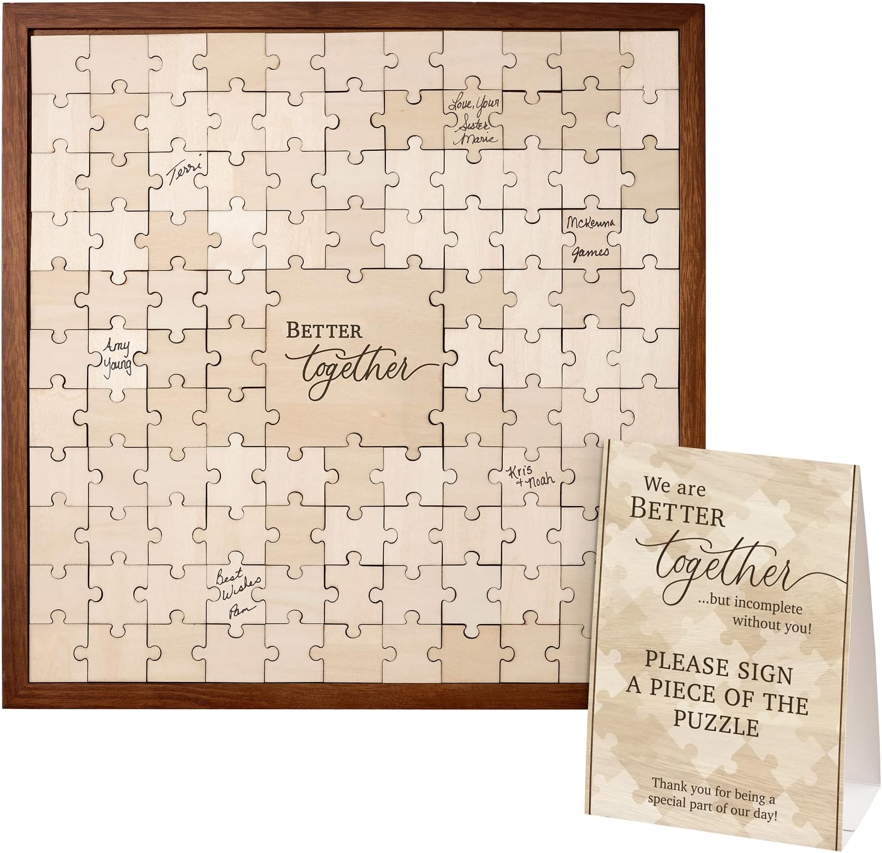 Lillian Rose Puzzle Guest Book For An Alternative Wedding Guestbook