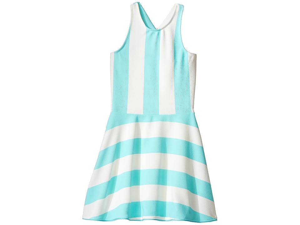 

fiveloaves twofish Lilo Sporty Dress (Big Kids) (Mint Stripe) Girl's Dress