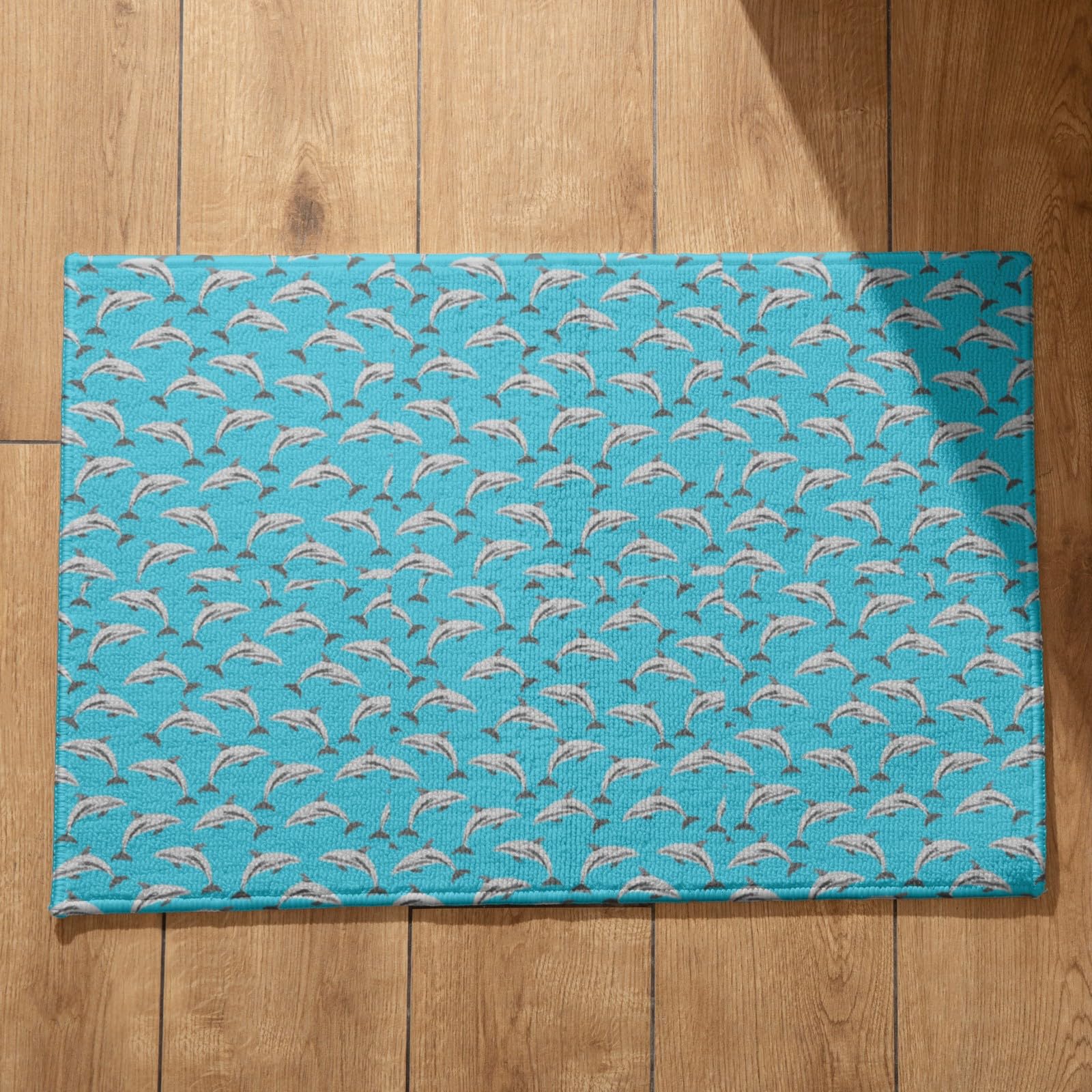 Tapis de cuisine 50 x 80 cm géométrique à motif dauphin