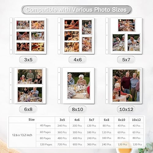 Miniatura 101 de Popotop Álbum de fotos autoadhesivo para álbumes de recortes de 4 x 6 pulgadas, 5 x 7 pulgadas, 8 x 10 pulgadas, álbumes de fotos de bricolaje como