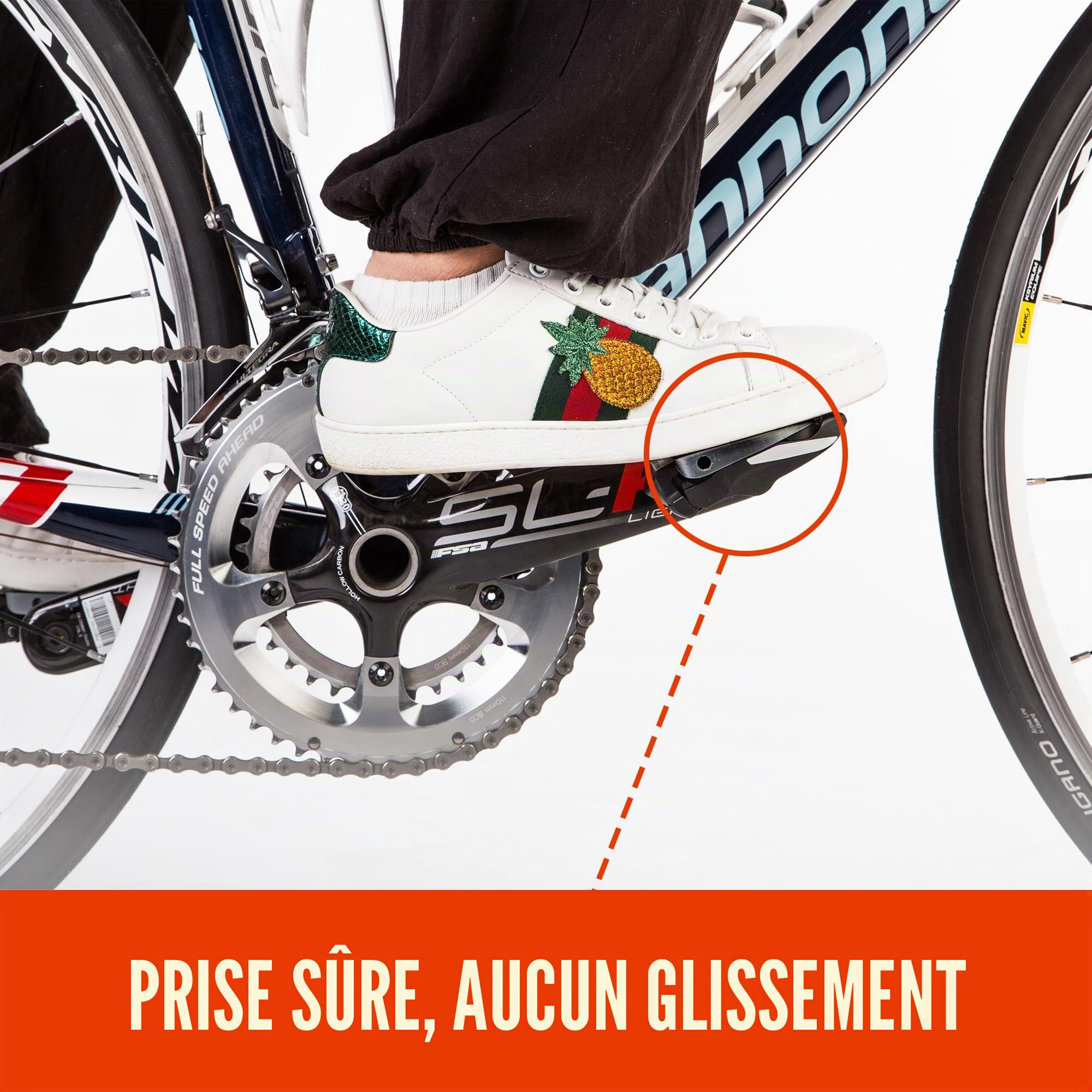 Adaptateur De Pédales Shimano SPD-SL – Plateforme PA612+GF10, 46 G, Antidérapant – Conversion Rapide Pour Chaussures Normales
