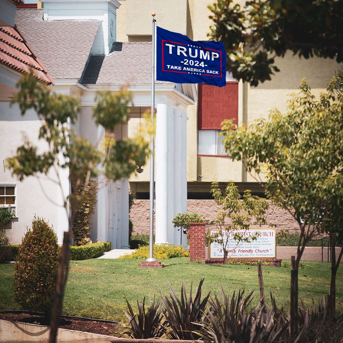 Trump 2024 "Take America Back" Flag – 4x6 Foot Premium Polyester, Made In USA