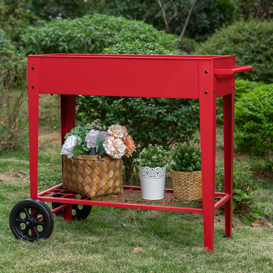 コロ付きメタルガーデンベッド 62891-photo.jpg