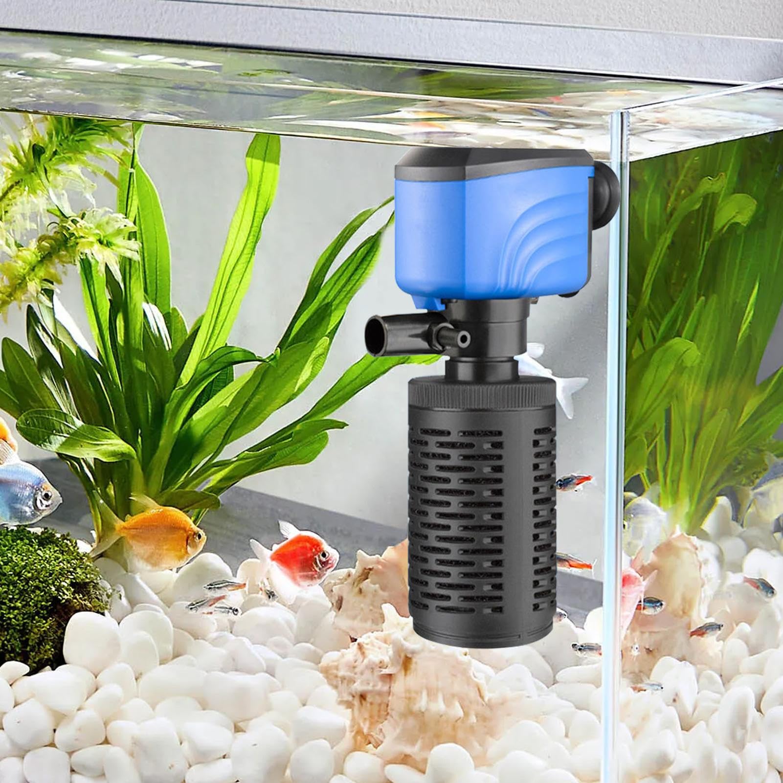 Filtro De Agua Para Acuario - Bomba de Estanque Potente para Oxigenación,Máquina Silenciosa de Flujo de Agua para Hogar Oficina Sala de Estar