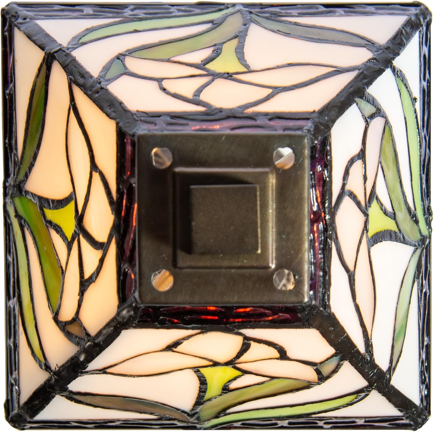 Dale Tiffany TA100353 Irene Mini Accent Lamp, Antique Brass and Art Glass Shade