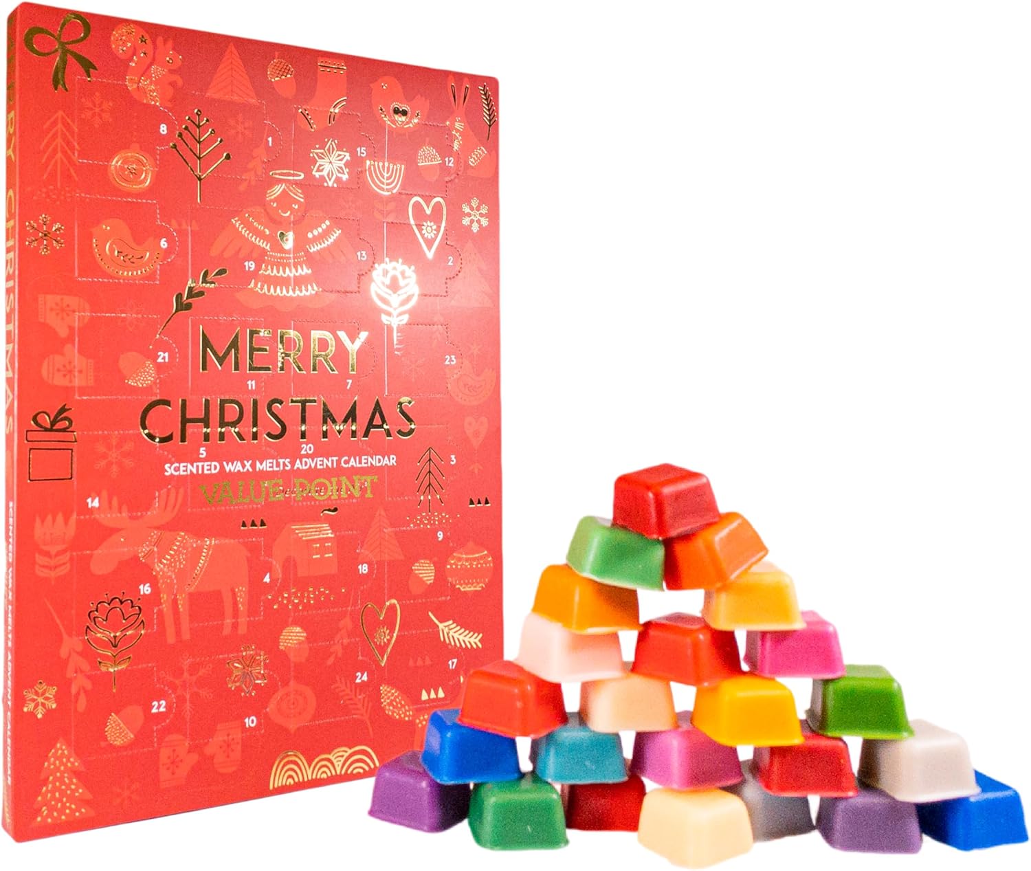 Advent Calendar Scented Wax Melts 202324 Unique Festive Scents Wax