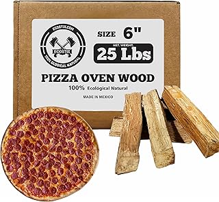 Pizza Stix - Pizza Oven Stove Wood - 6 Inch 100% Kiln Dried Oak Hardwood Great for: Pizza Cooking, Grilling, Smoking and BBQ on Ooni, Karu, Solo Stove and Others 25 POUNDS